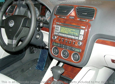 Декоративные накладки салона Volkswagen EOS 2006-н.в. полный набор, Автоматическая коробка передач
