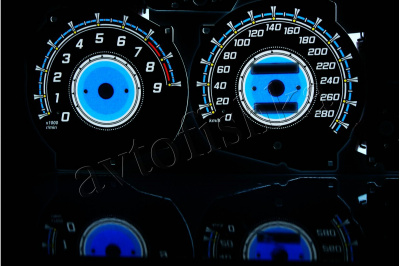 Mitsubishi 3000 GT GTO светодиодные шкалы (циферблаты) на панель приборов
