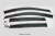 Kia Cerato (10–) Дефлекторы боковых окон с хромированным молдингом, OEM стиль, седан